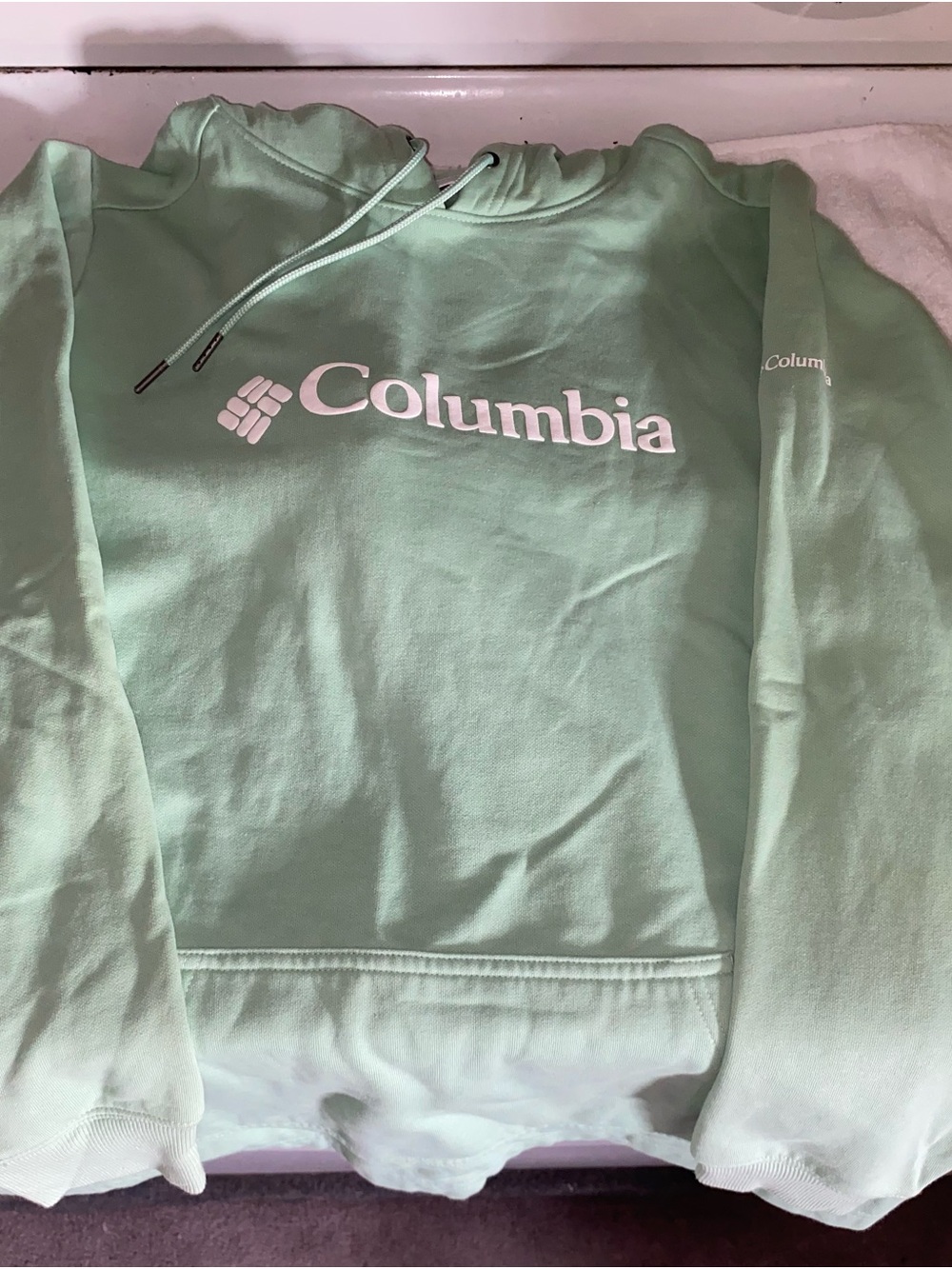 Columbia Women's Mint Green Logo Hoodie Sweatshirt